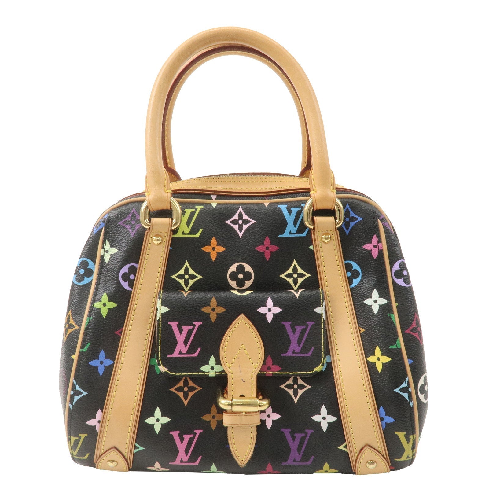 Louis Vuitton Monogram Multi Color Priscilla Hand Bag Noir M40096