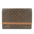 Louis Vuitton Monogram Porte Envelope Clutch Bag Brown M51801