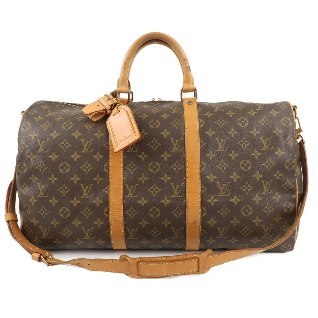 Louis Vuitton Monogram Keep All Bandouliere 50 Boston Bag M41416