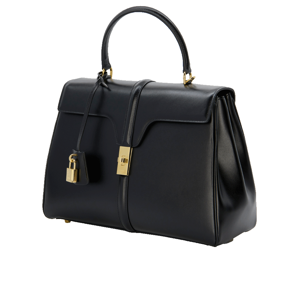 woman Celine small 16 bag 8in satiny calfskin