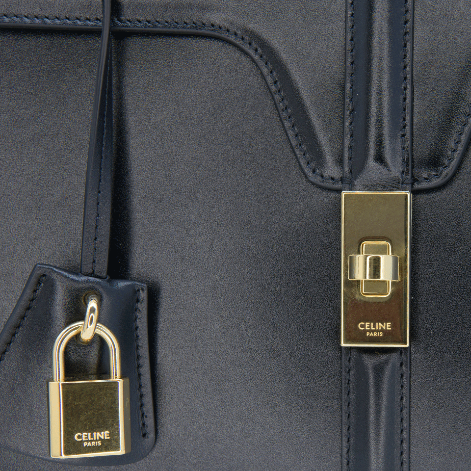 woman Celine small 16 bag 8in satiny calfskin