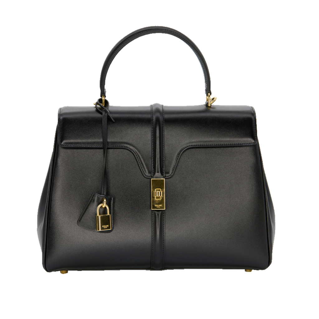 woman Celine small 16 bag 8in satiny calfskin