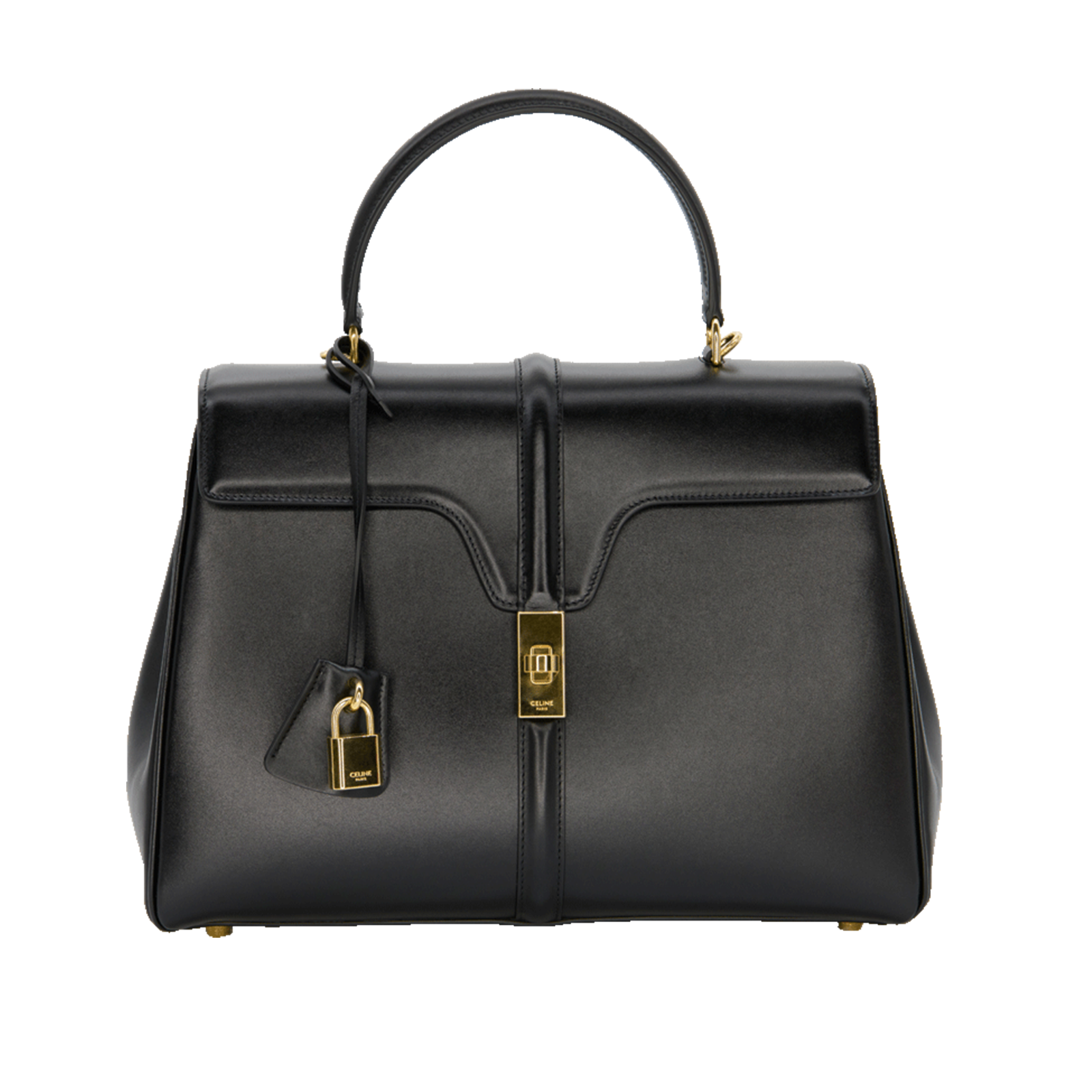 woman Celine small 16 bag 8in satiny calfskin