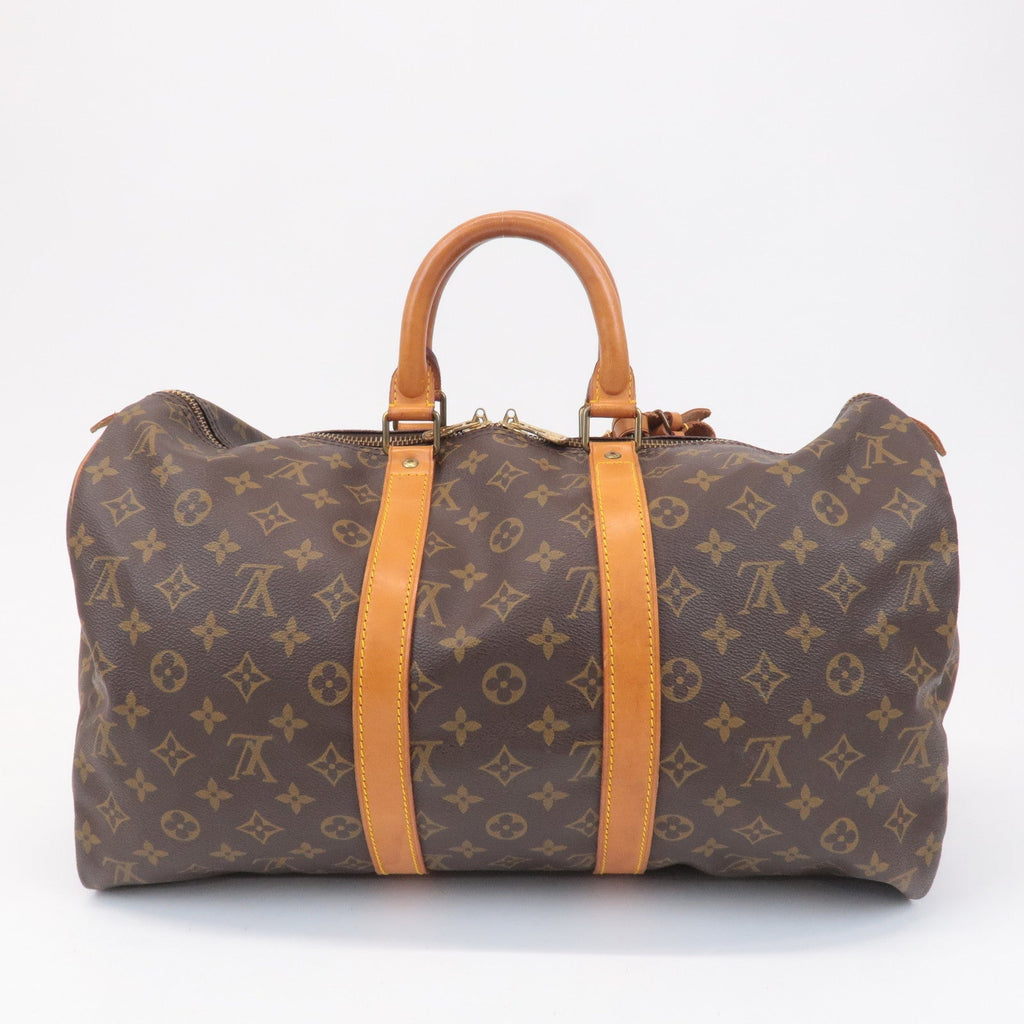 Louis Vuitton Monogram Keep All 45 Boston Bag Brown M41428