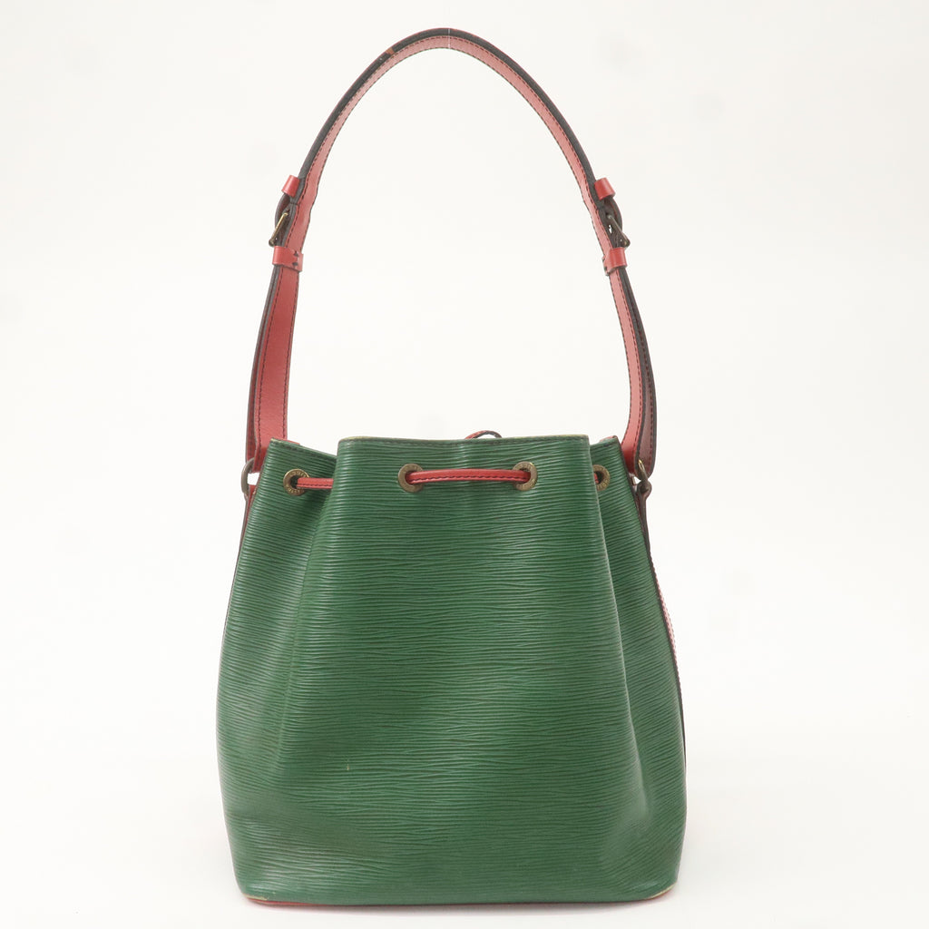 Louis Vuitton Epi Petit Noe Shoulder Bag Green Red M44147