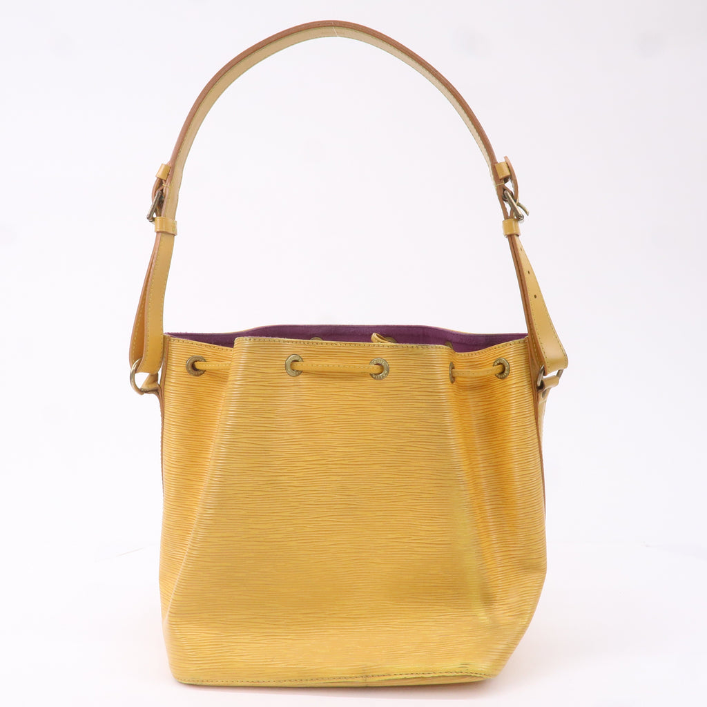 AuthenticLouis Vuitton Epi Petit Noe Shoulder Bag Tassili Yellow M44109