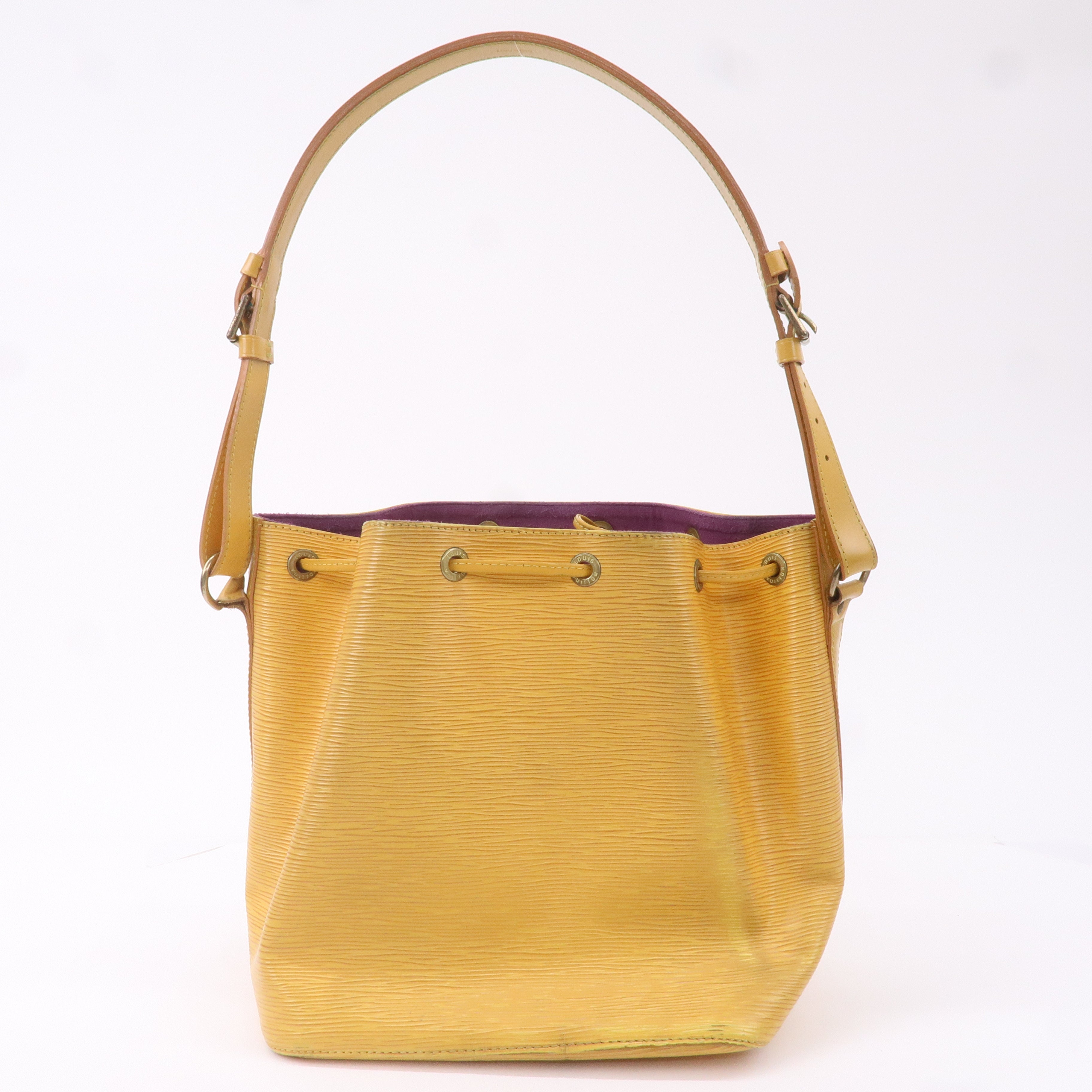 AuthenticLouis Vuitton Epi Petit Noe Shoulder Bag Tassili Yellow M44109