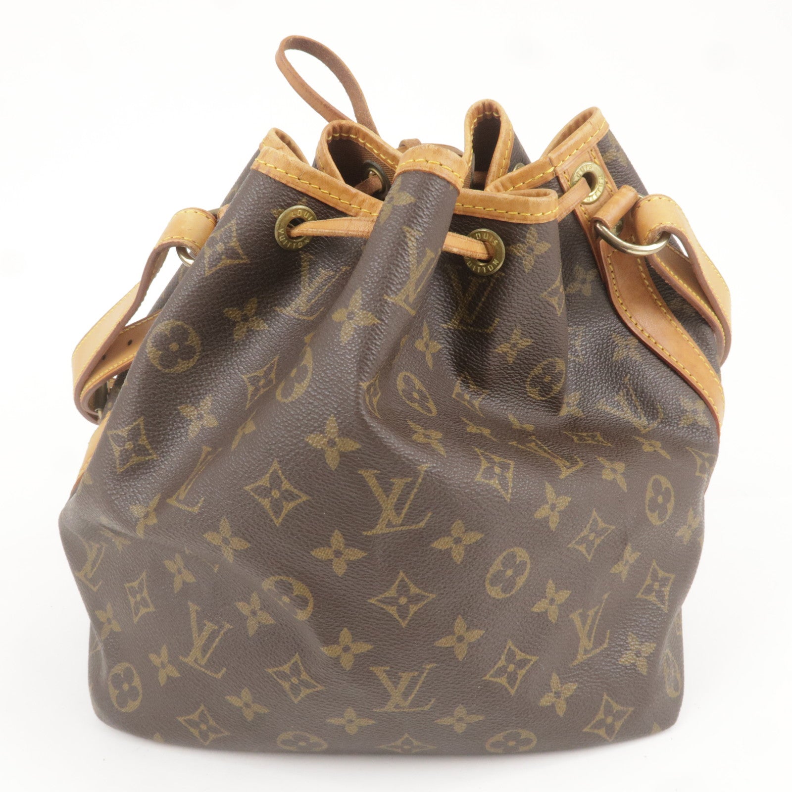 Louis Vuitton Monogram Petit Noe Shoulder Bag Brown M42226