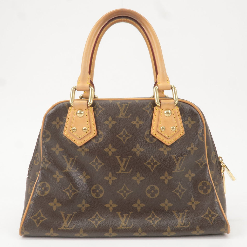 Louis Vuitton Monogram Manhattan PM Hand Bag Brown M40026