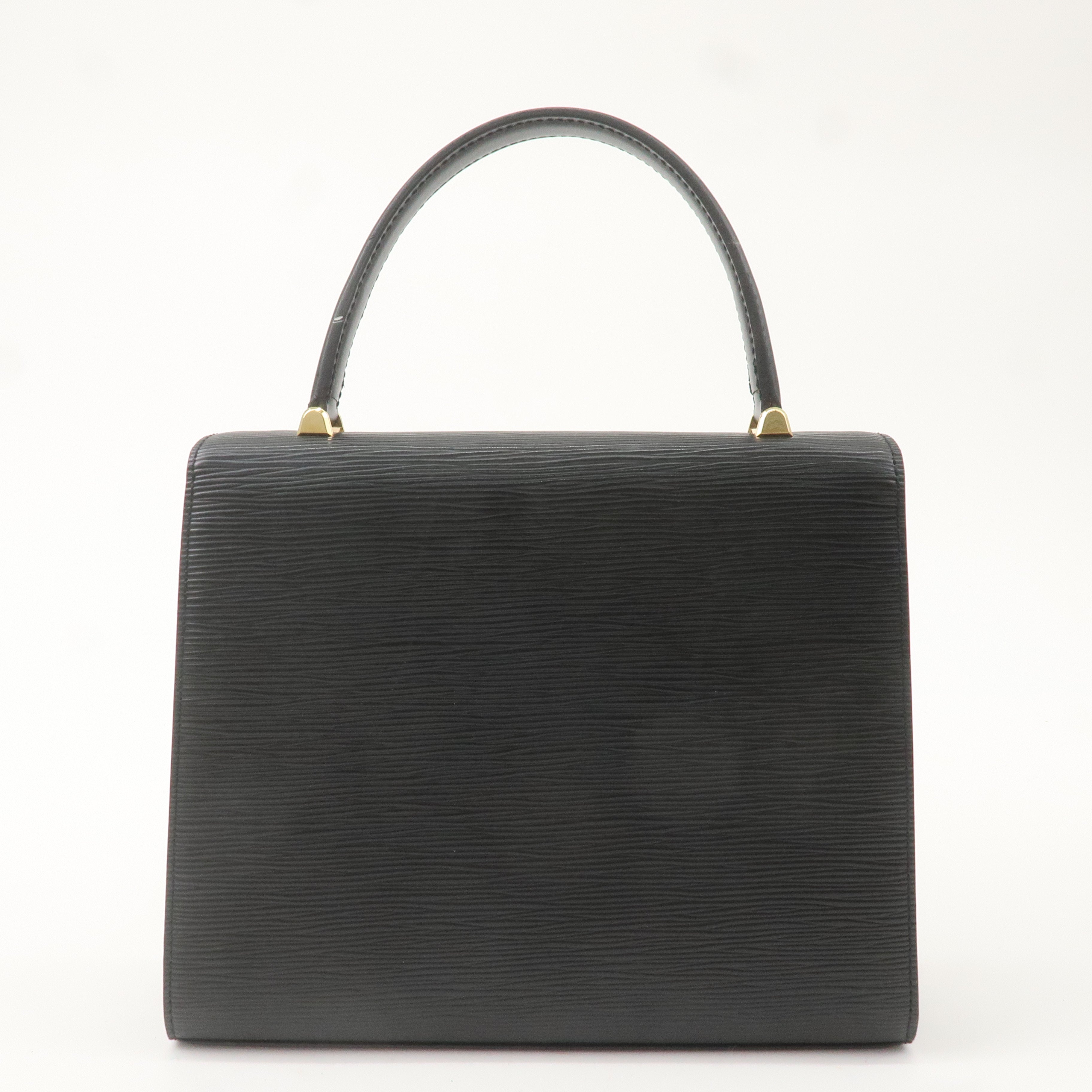 Louis Vuitton Epi Leather Malesherbes Hand Bag Black M52372
