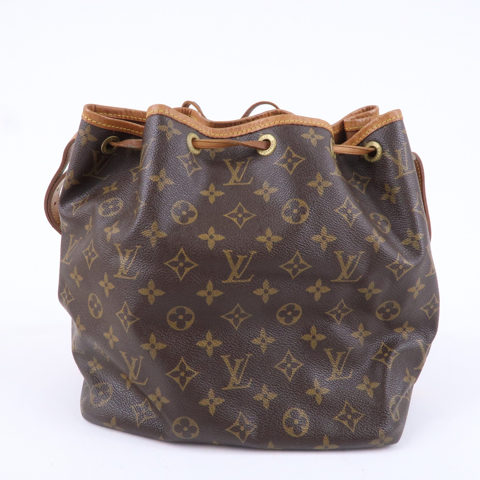 Louis Vuitton Monogram Petit Noe Shoulder Bag Brown M42226