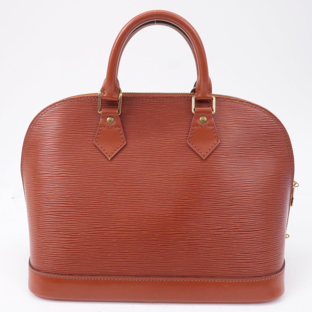 Louis Vuitton Epi Alma 2Way Bag Hand Bag Kenya Brown M52143