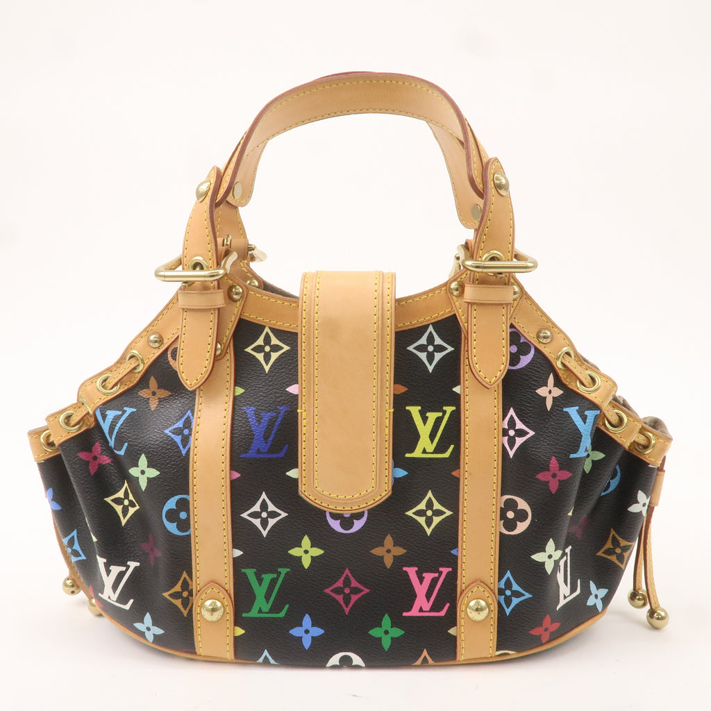 Louis Vuitton Monogram Multi Color Theda PM Hand Bag Noir M92346