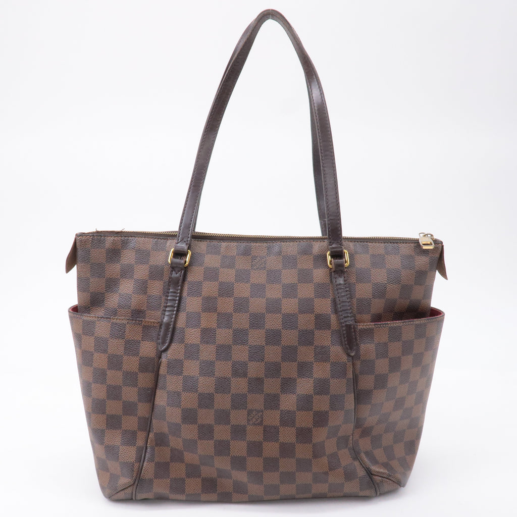 Louis Vuitton Damier Totally MM Shoulder Bag Brown N41281