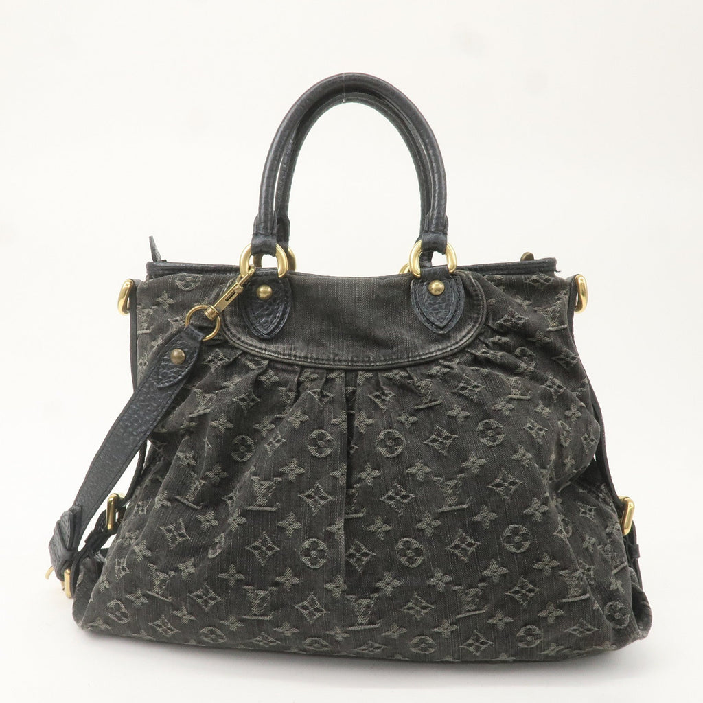 Louis Vuitton Monogram Denim Neo Cabby GM Shoulder Bag Noir M95352