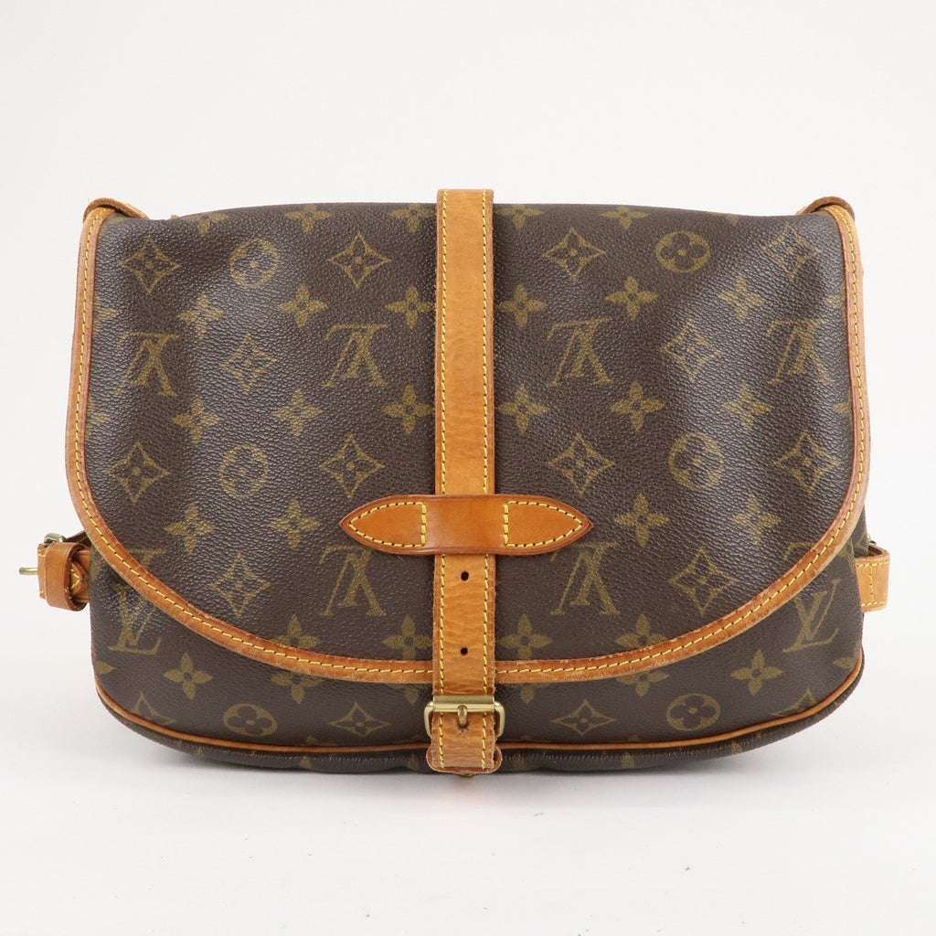Louis Vuitton Monogram Saumur 30 Shoulder Bag Brown M42256