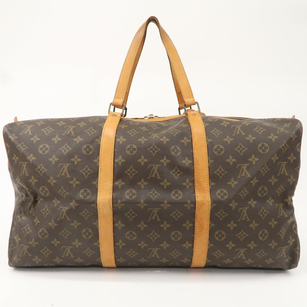 Louis Vuitton Monogram Sac Souple 55 Boston Bag Brown M41622