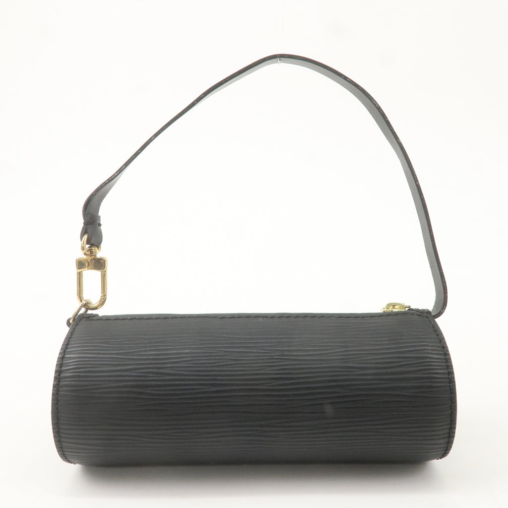 Louis Vuitton Epi Mini Pouch For Soufflot Hand Bag Noir Black F/S