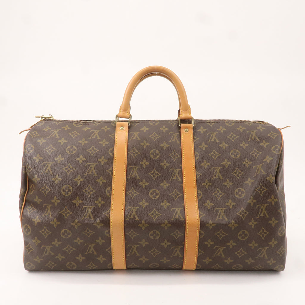 Louis Vuitton Monogram Keep All 50 Boston Bag Brown M41426