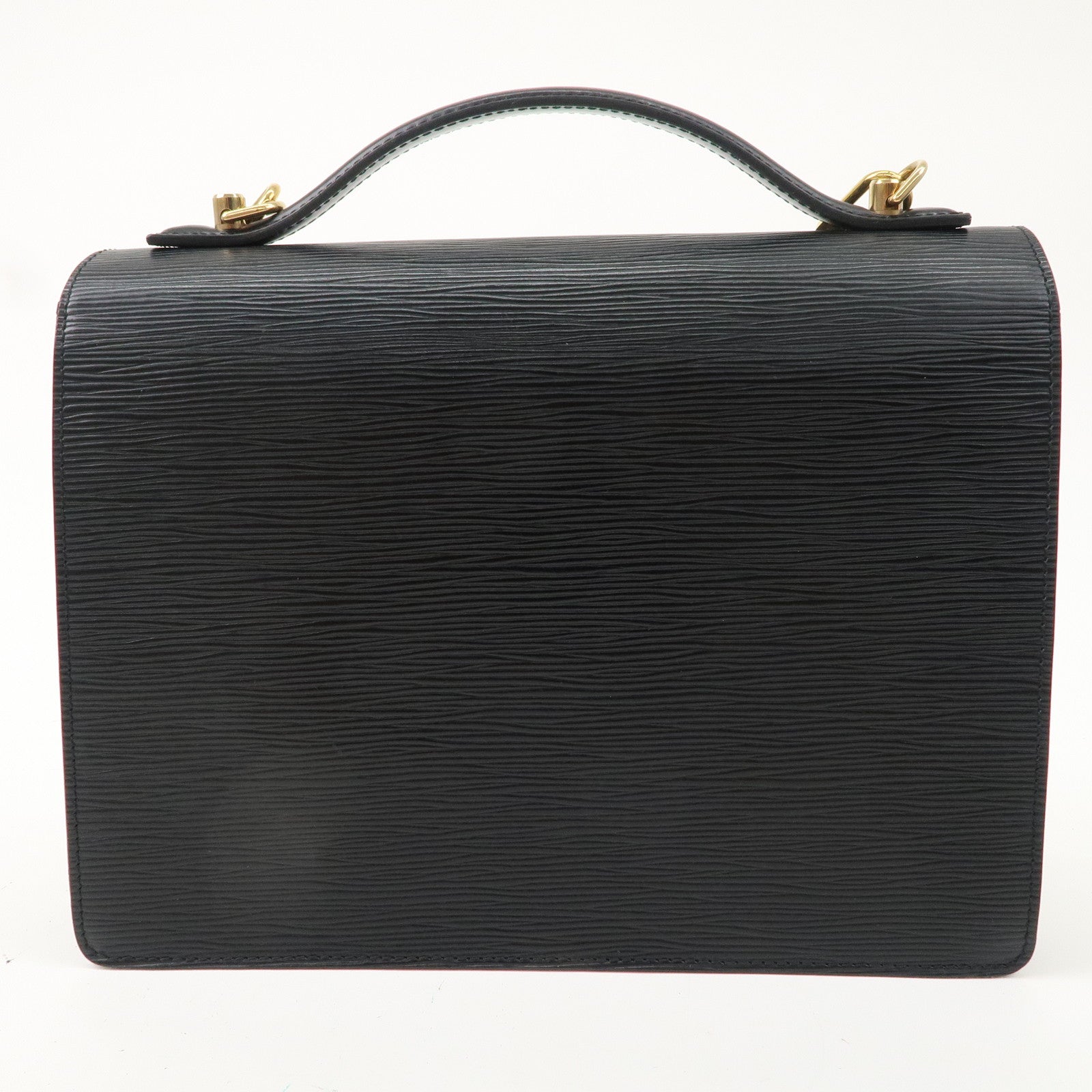 Louis Vuitton Epi Monceau Hand Bag Black Noir M52792