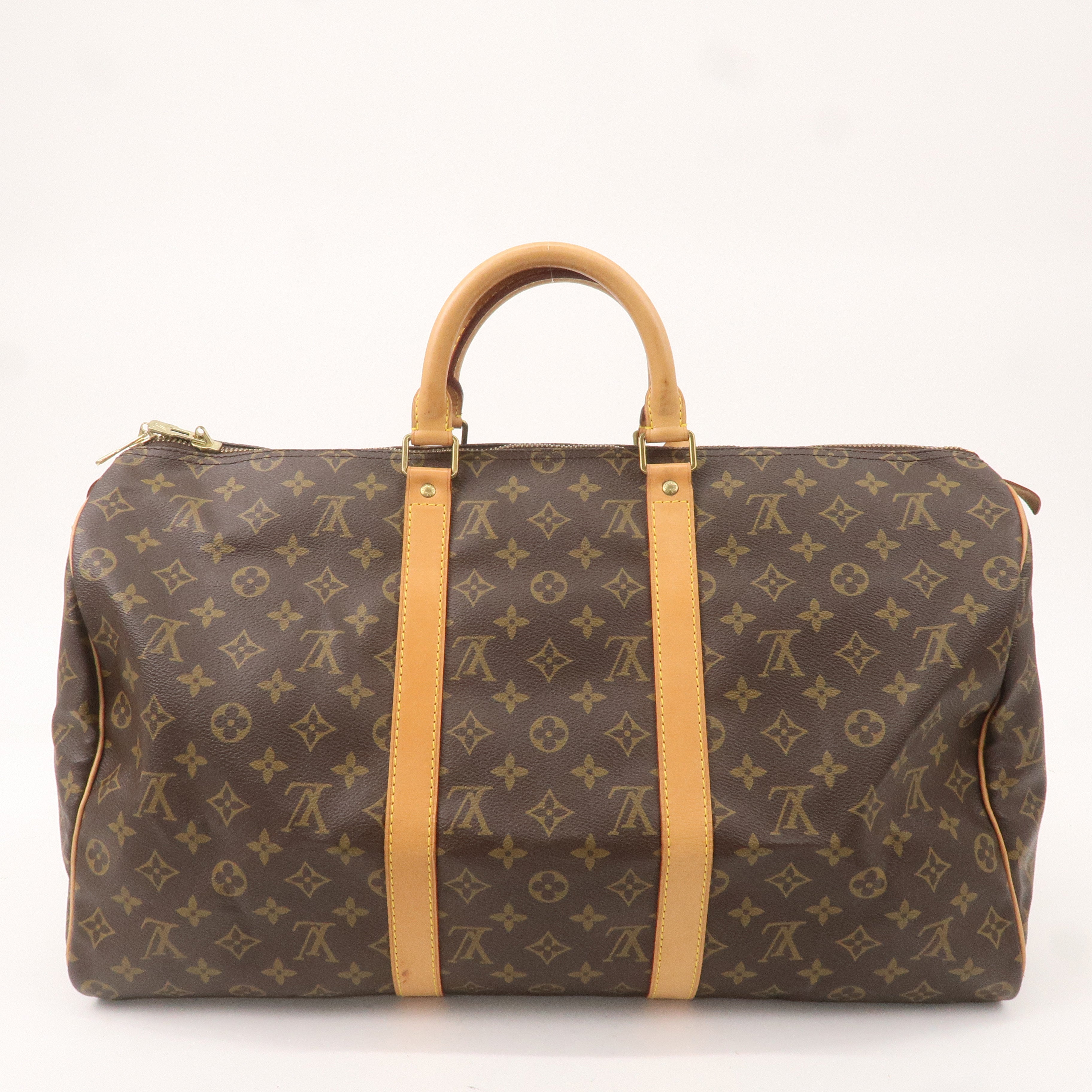 Louis Vuitton Monogram Keep All 50 Boston Bag Brown M41426