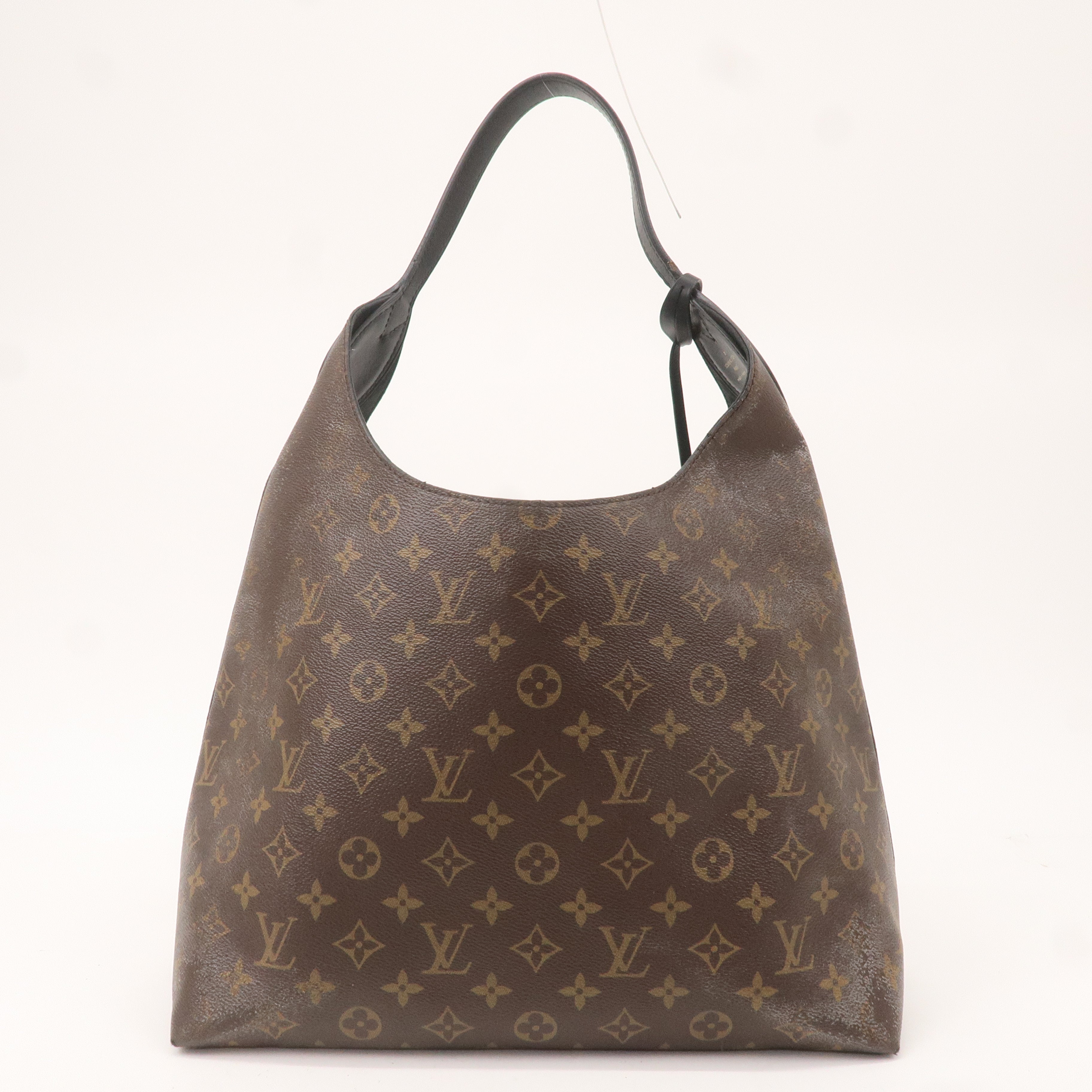 Louis Vuitton Monogram Flower Hobo Shoulder Bag Brown M43545