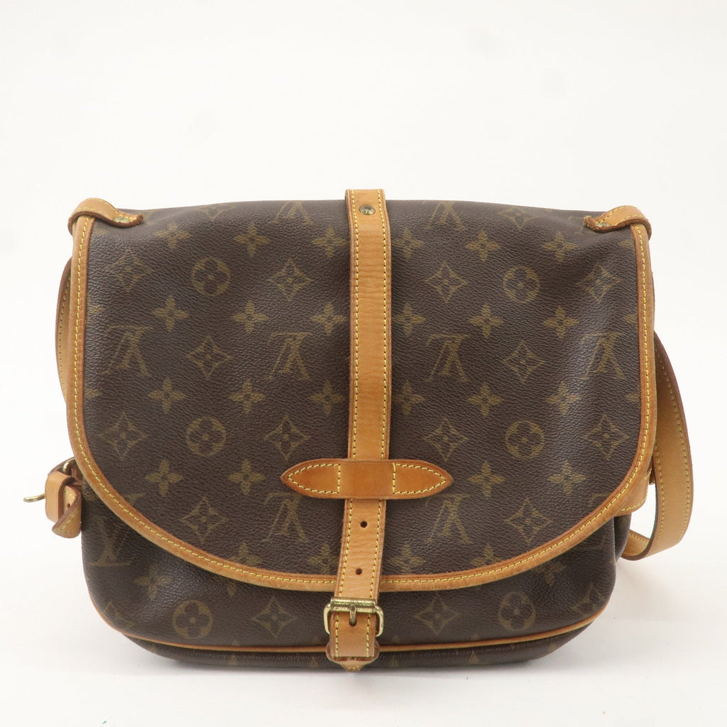 Louis Vuitton Monogram Saumur 30 Shoulder Bag Brown M42256