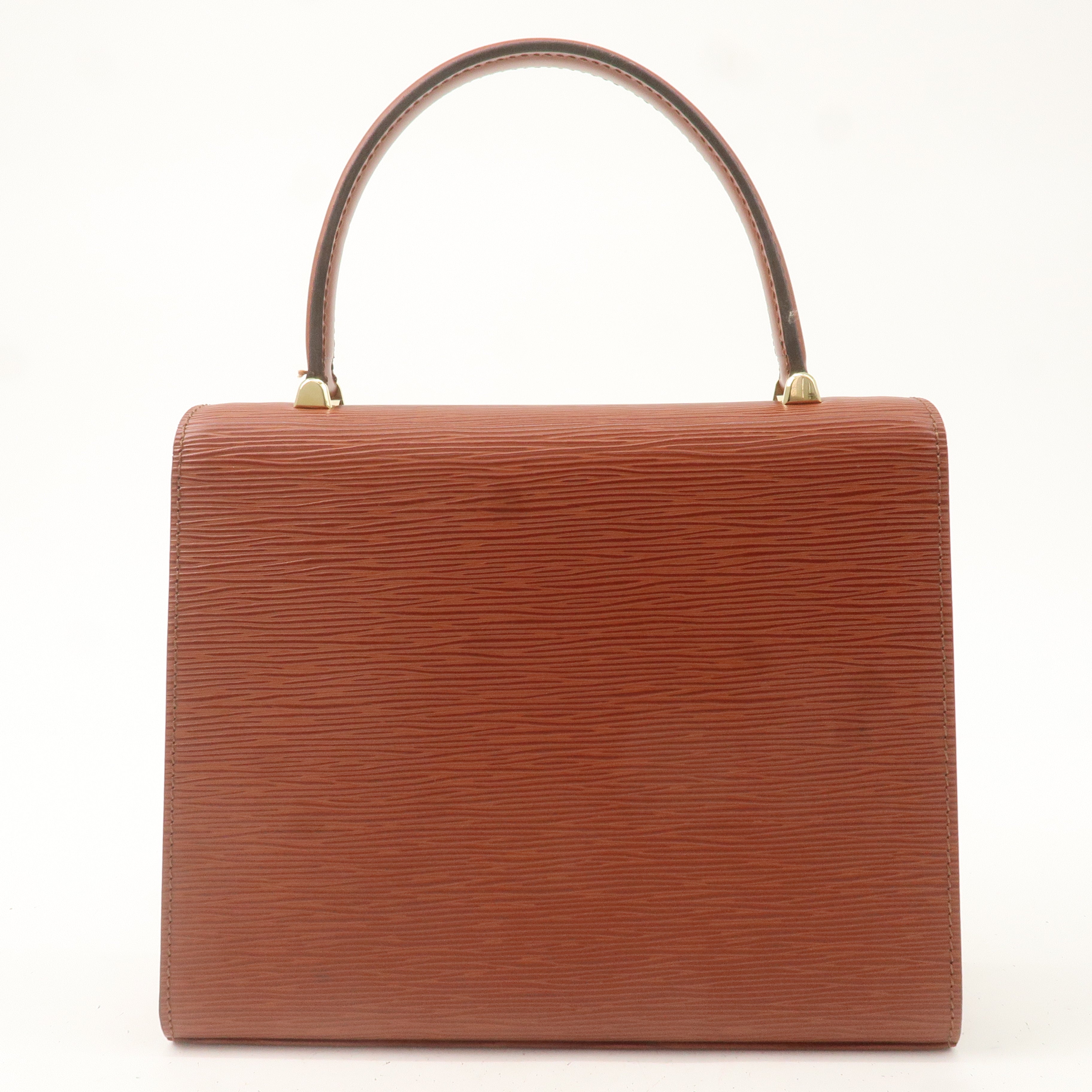 Louis Vuitton Epi Malselv Hand Bag Kenya Brown M52373