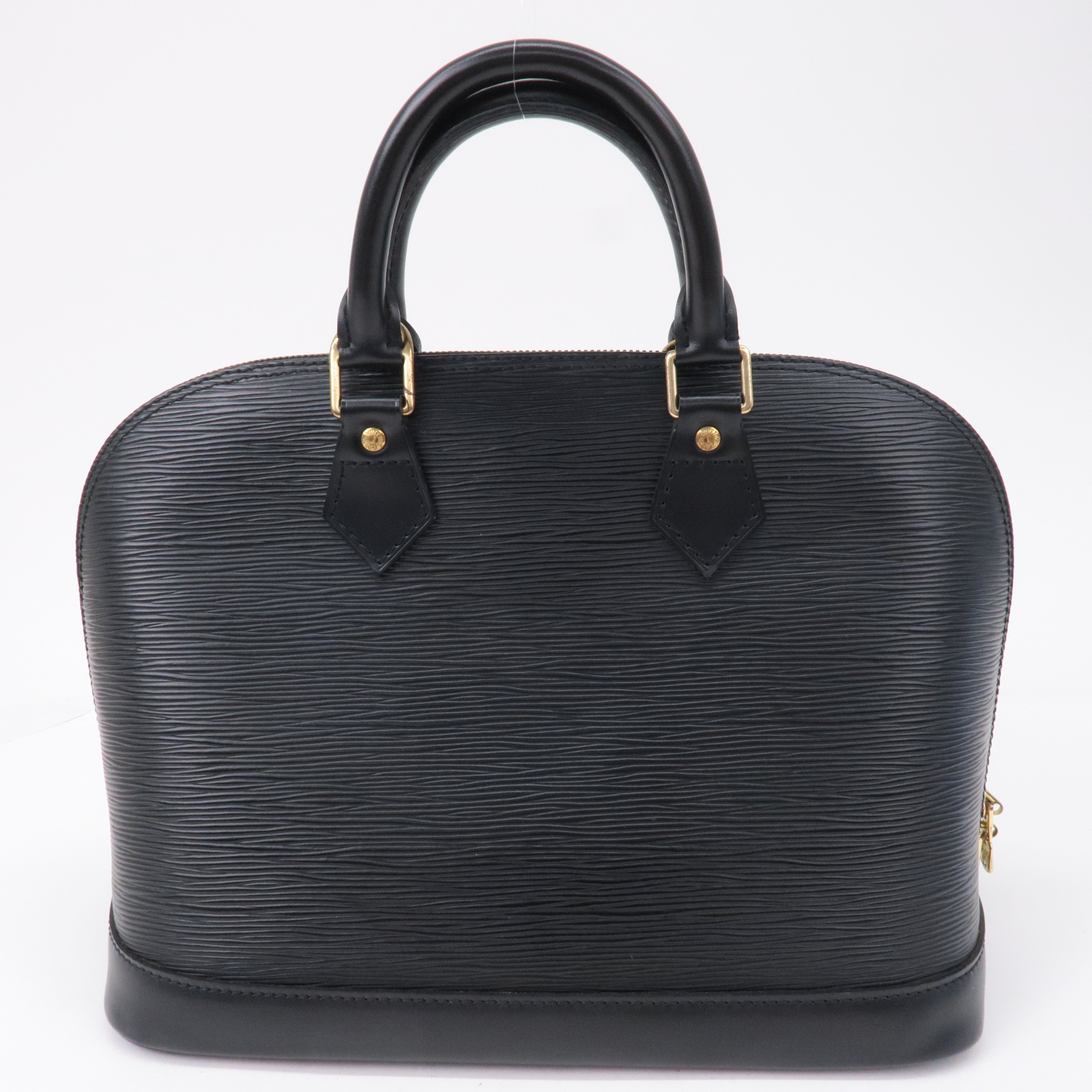 Louis Vuitton Epi Alma Hand Bag Noir Black M52142