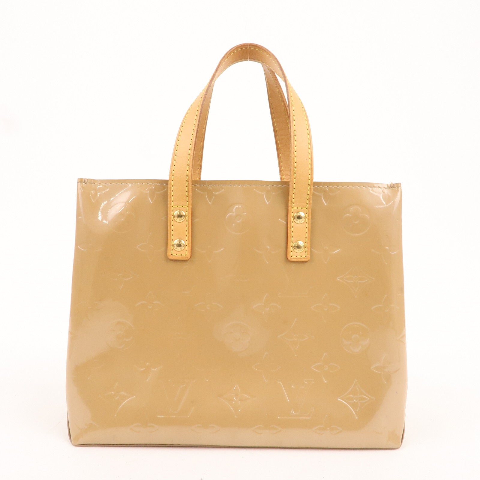 Louis Vuitton Monogram Vernis Lead PM Hand Bag Noisette M91334