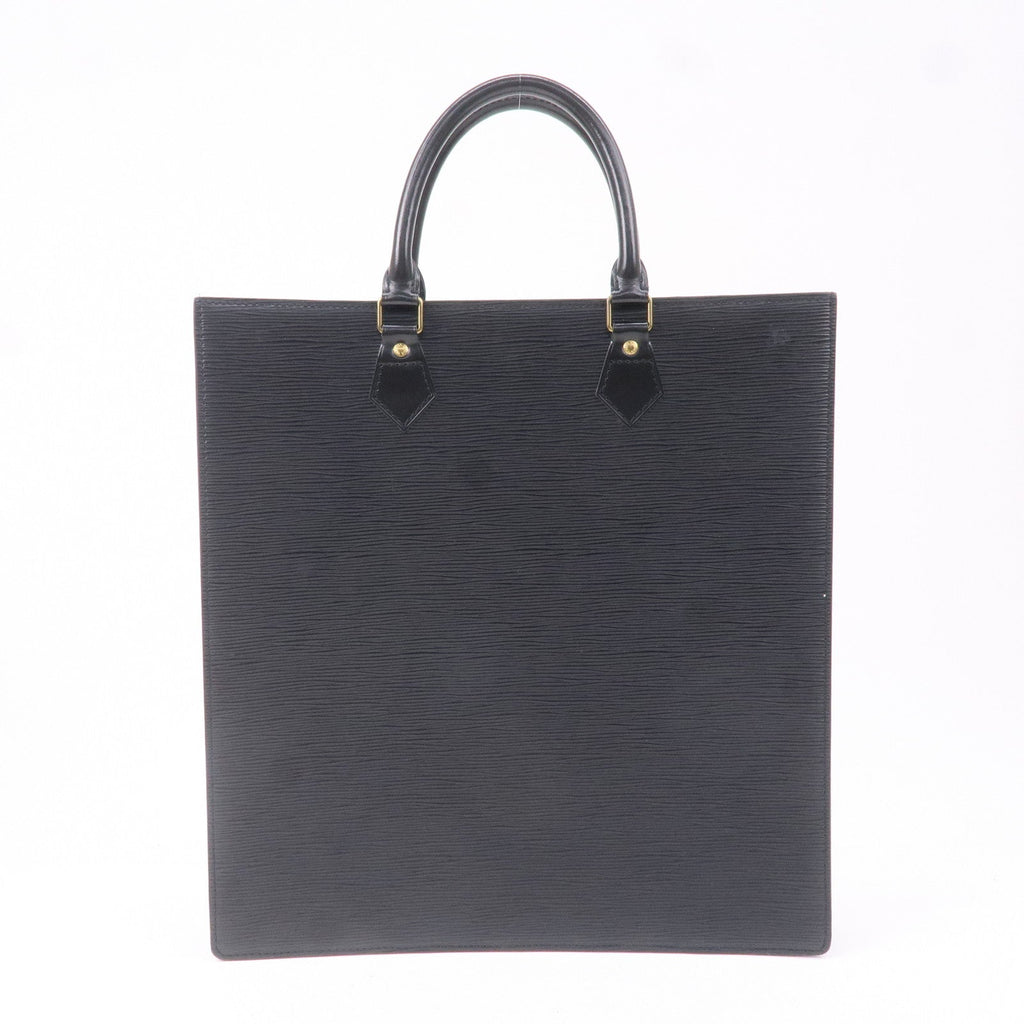 Louis Vuitton Epi Sac Plat Hand Bag Noir Black M59082