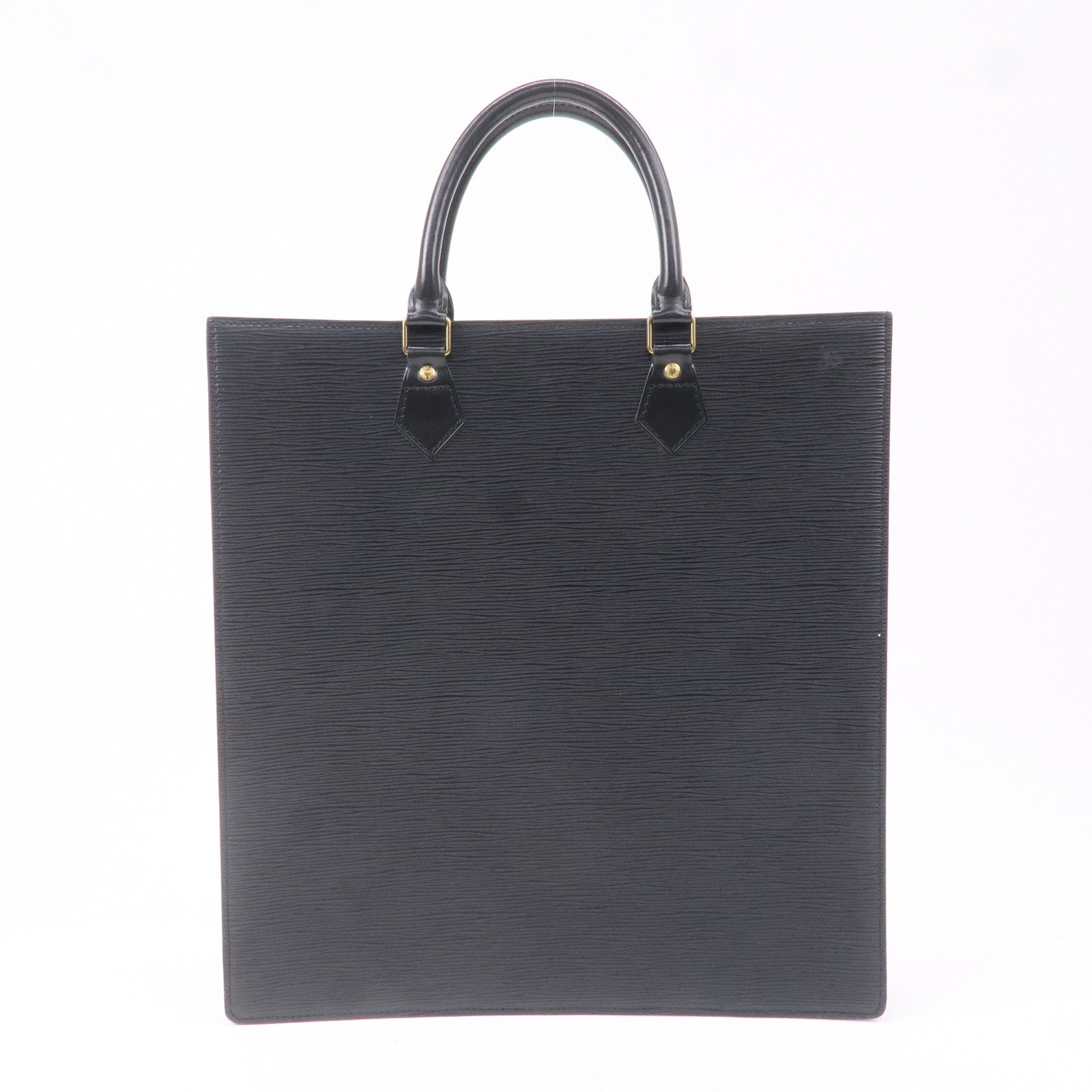 Louis Vuitton Epi Sac Plat Hand Bag Noir Black M59082