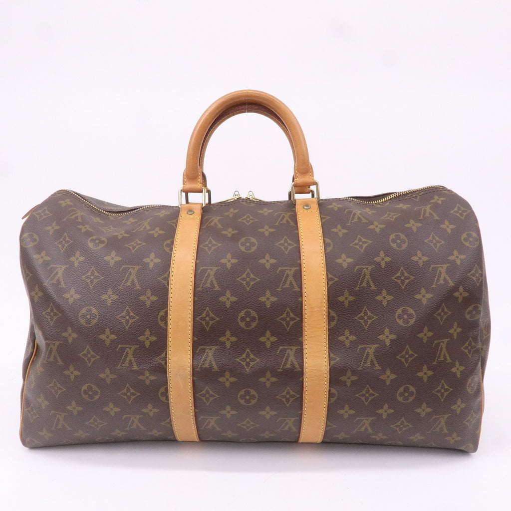 Louis Vuitton Monogram Keep All 50 Boston Bag Brown M41426