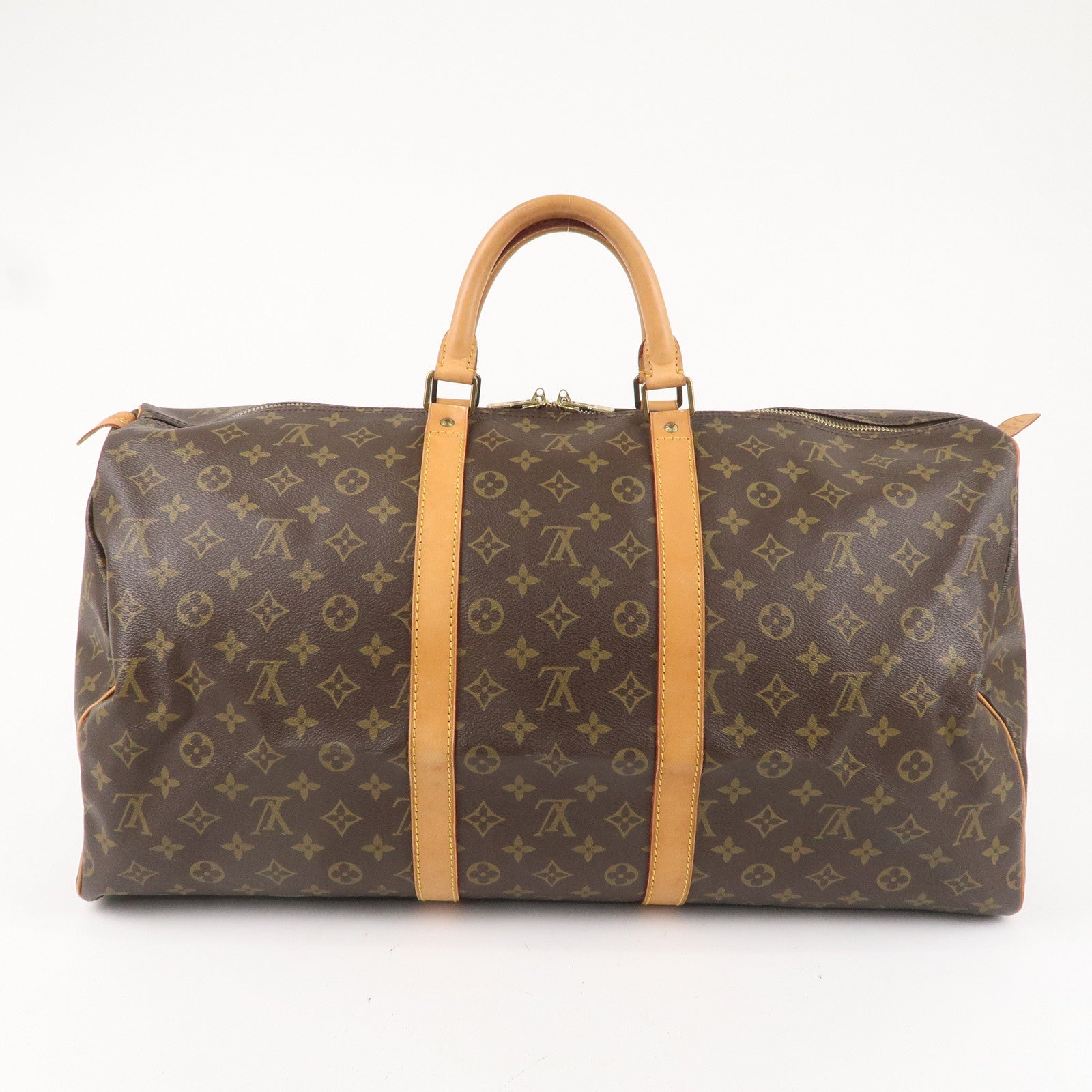 Louis Vuitton Monogram Keep All 55 Boston Bag Brown M41424