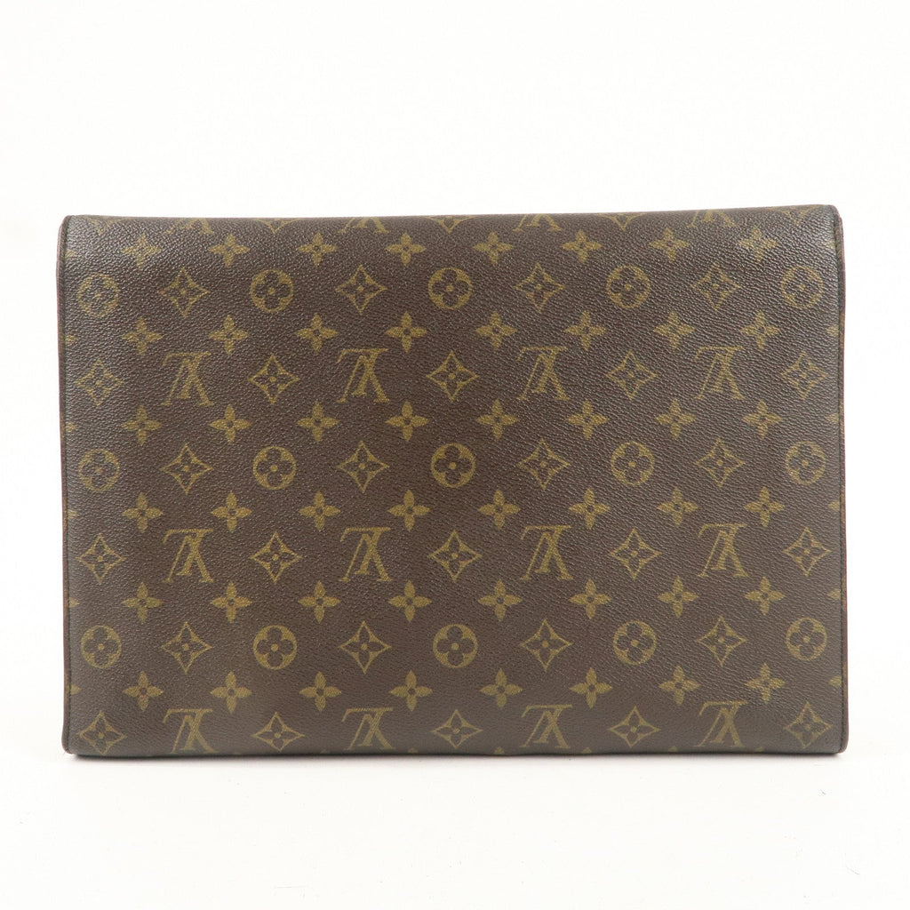 Louis Vuitton Monogram Porte Envelope Clutch Bag Brown M51801