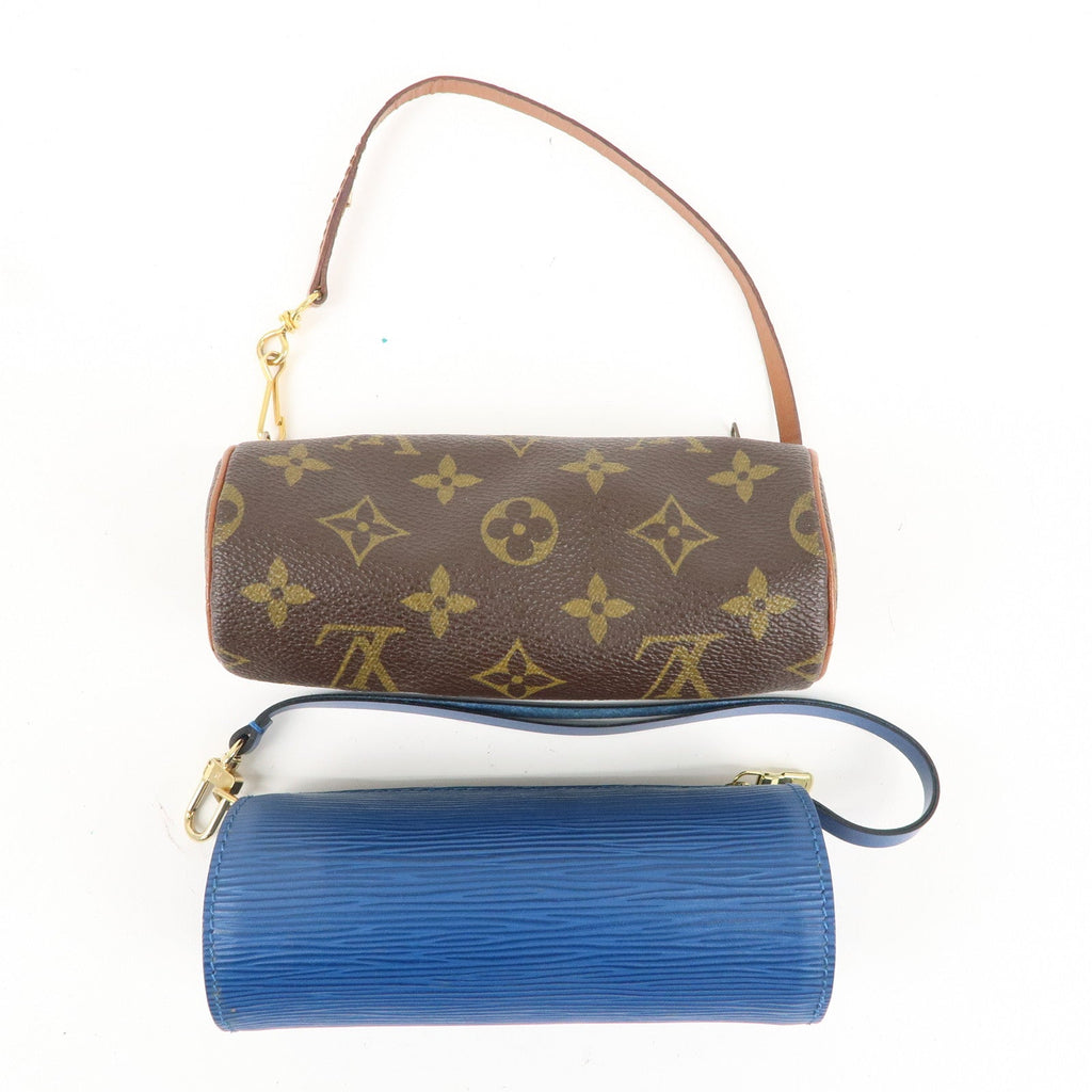 Louis Vuitton Monogram Epi Set of 2 Mini Pouch for Papilon Bag