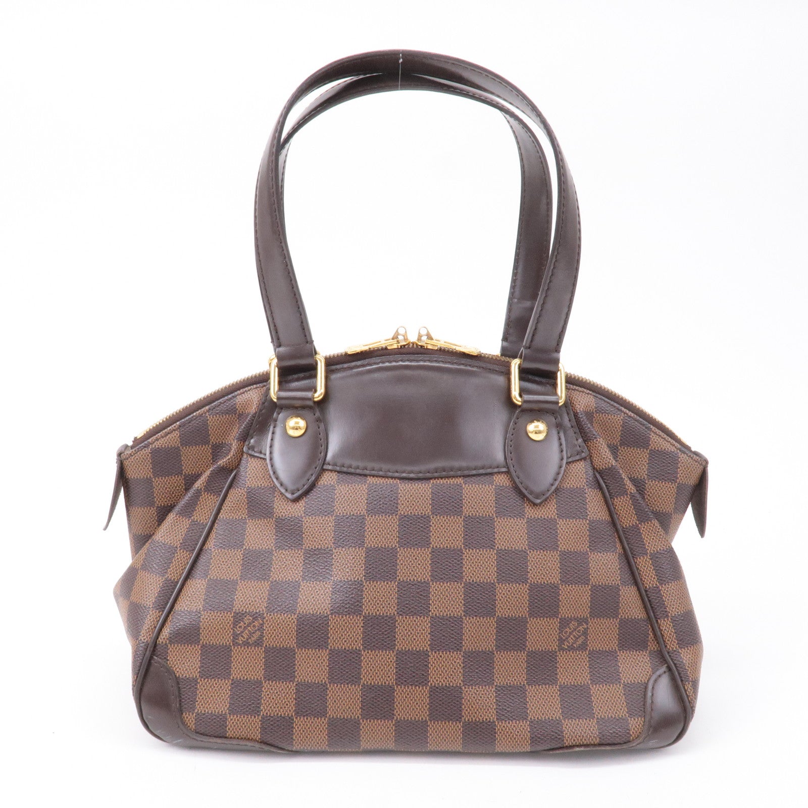 Louis Vuitton Damier Ebene Verona PM Hand Bag Brown N41117