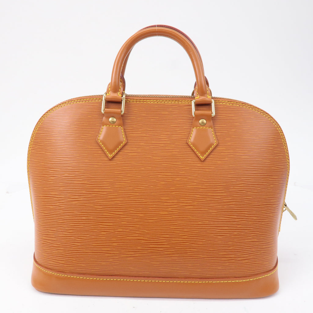 Louis Vuitton Epi Alma Leather Hand Bag Zipangu Gold M52148