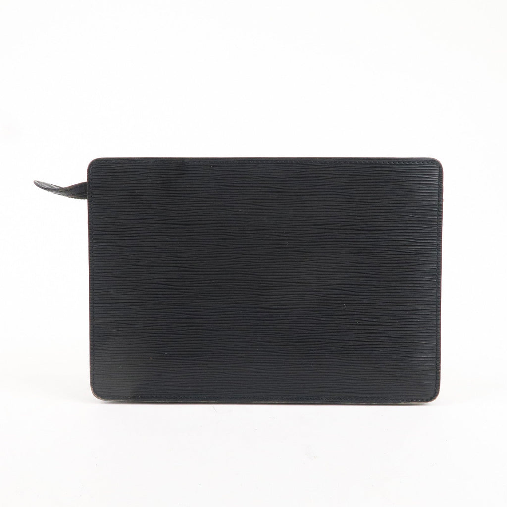 Louis Vuitton Epi Pochette Homme Clutch Bag Noir Black M52522