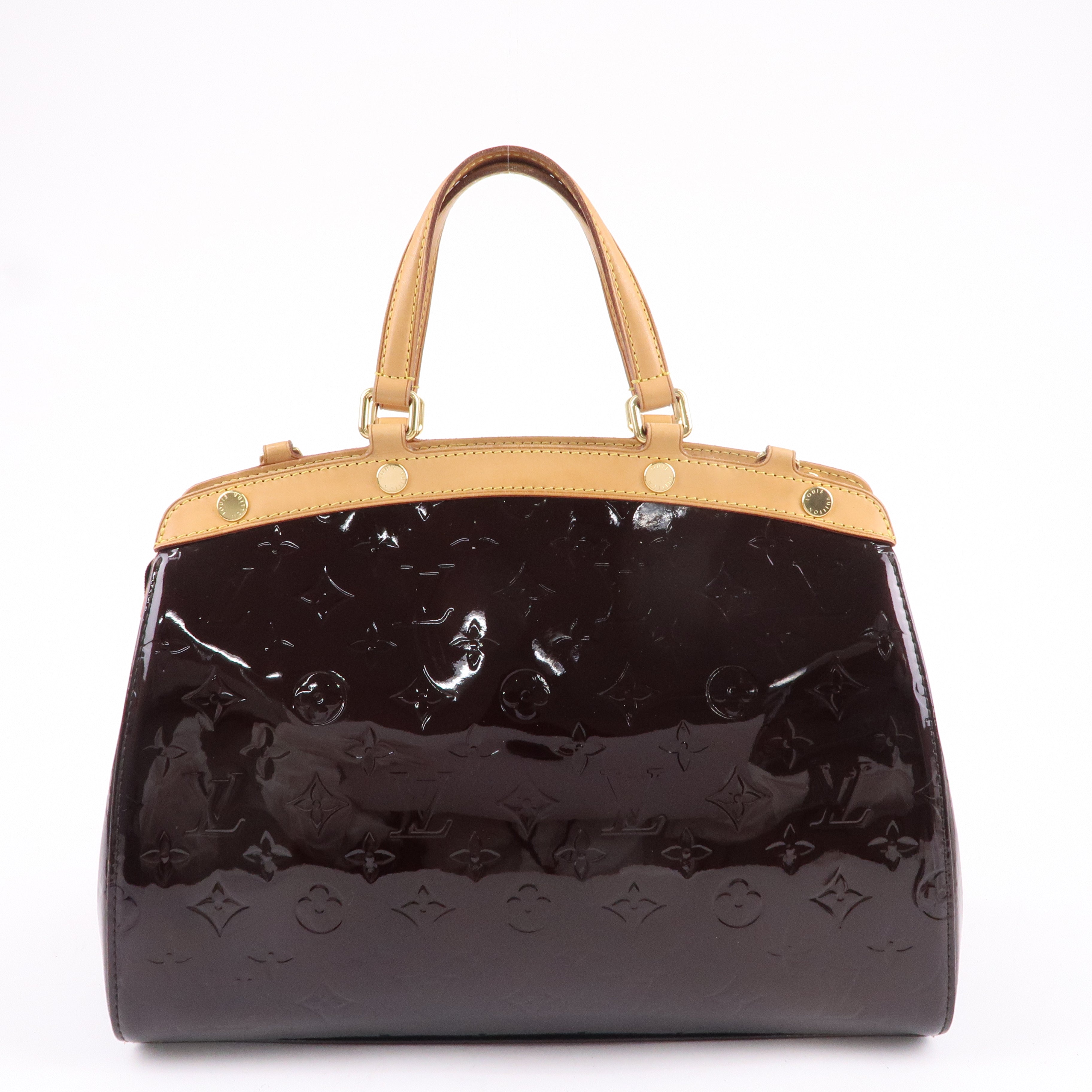 Louis Vuitton Vernis Brea MM 2Way Hand Bag Amarante M91619