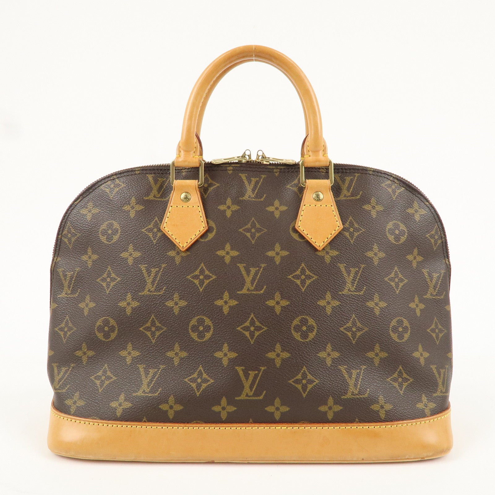 Louis Vuitton Monogram Alma Hand Bag Brown M51130