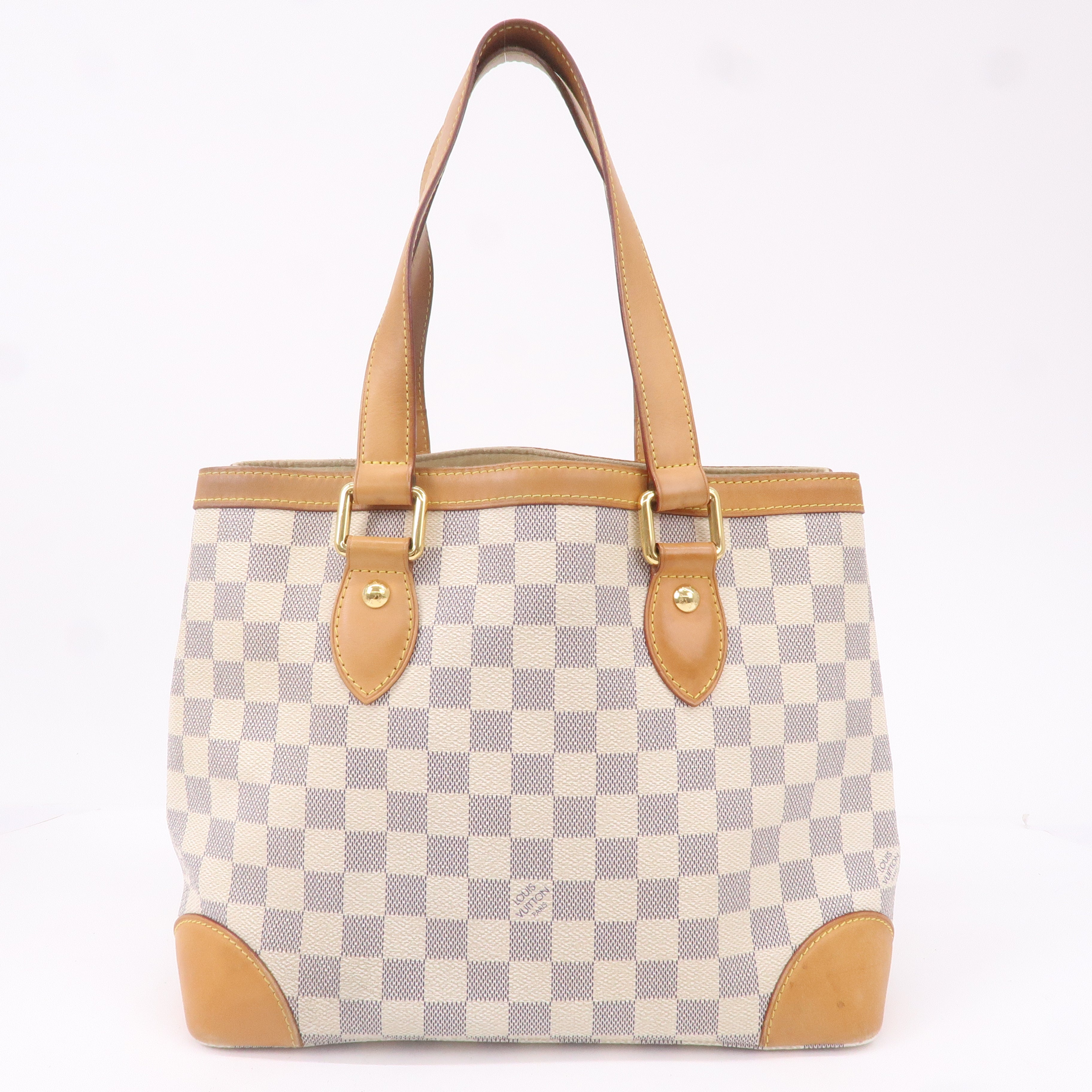 Louis Vuitton Damier Azur Hampstead PM Hand Bag Ivory N51207