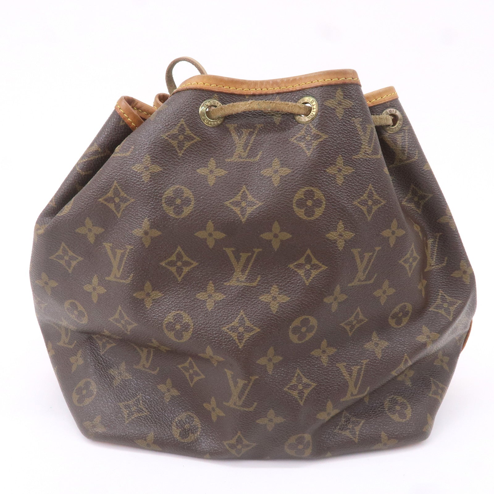 Louis Vuitton Monogram Petit Noe Shoulder Bag Brown M42226