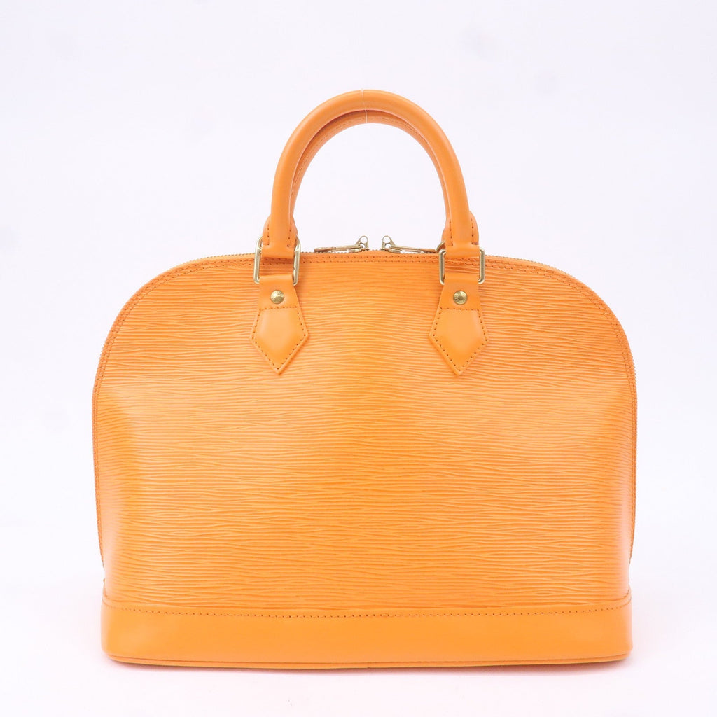 Louis Vuitton Epi Alma Hand Bag Mandarin Orange M5124H