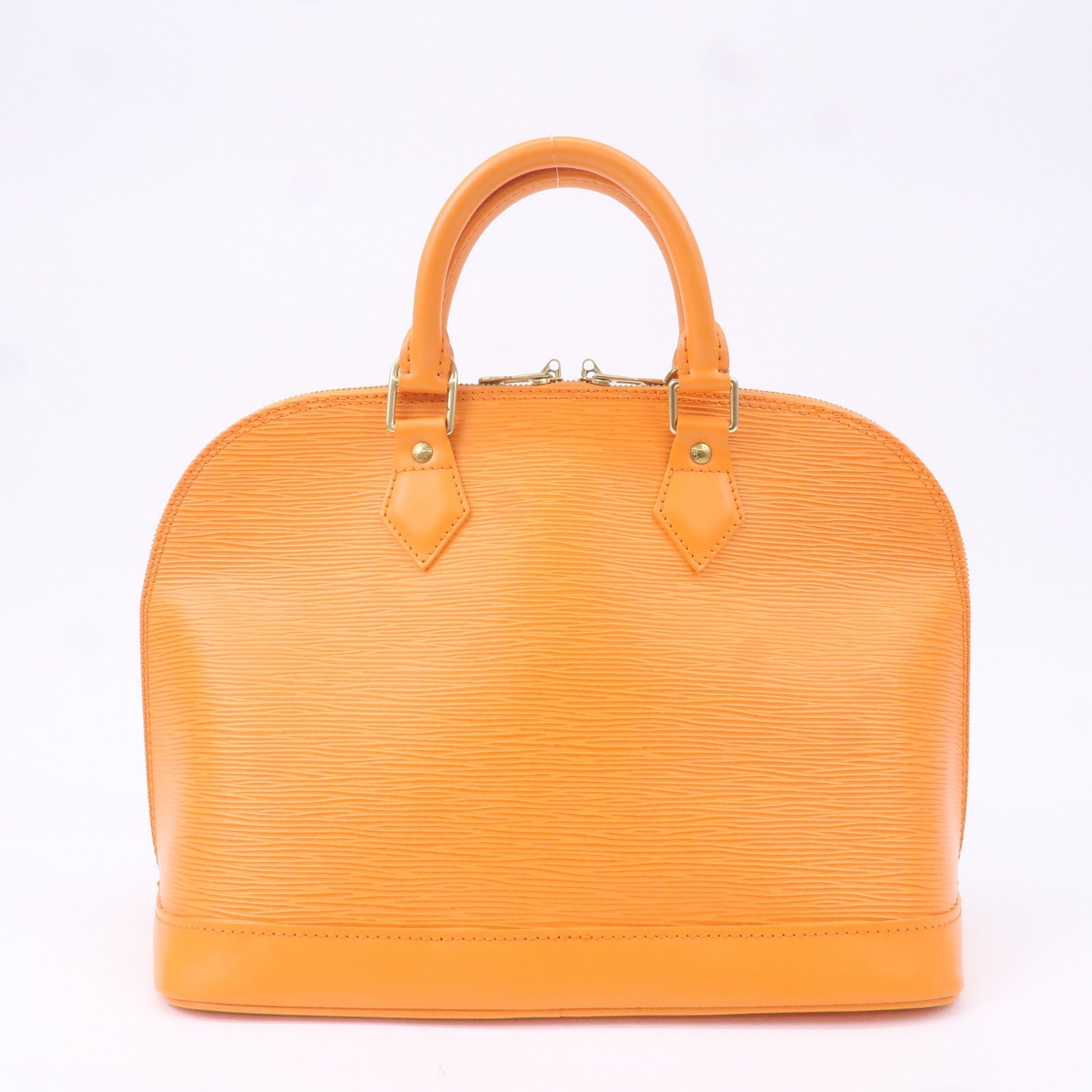 Louis Vuitton Epi Alma Hand Bag Mandarin Orange M5124H