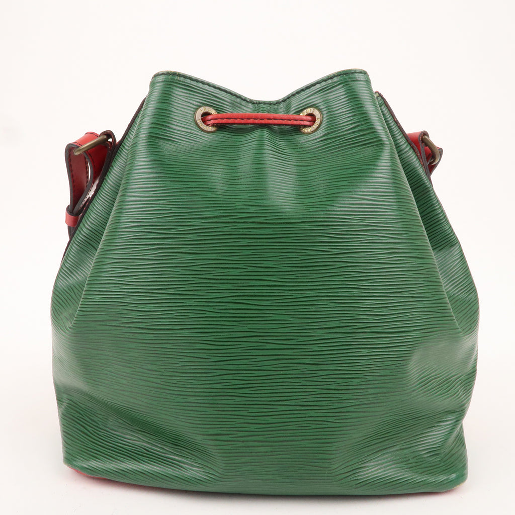 Louis Vuitton Epi Petit Noe Shoulder Bag Green Red M44147