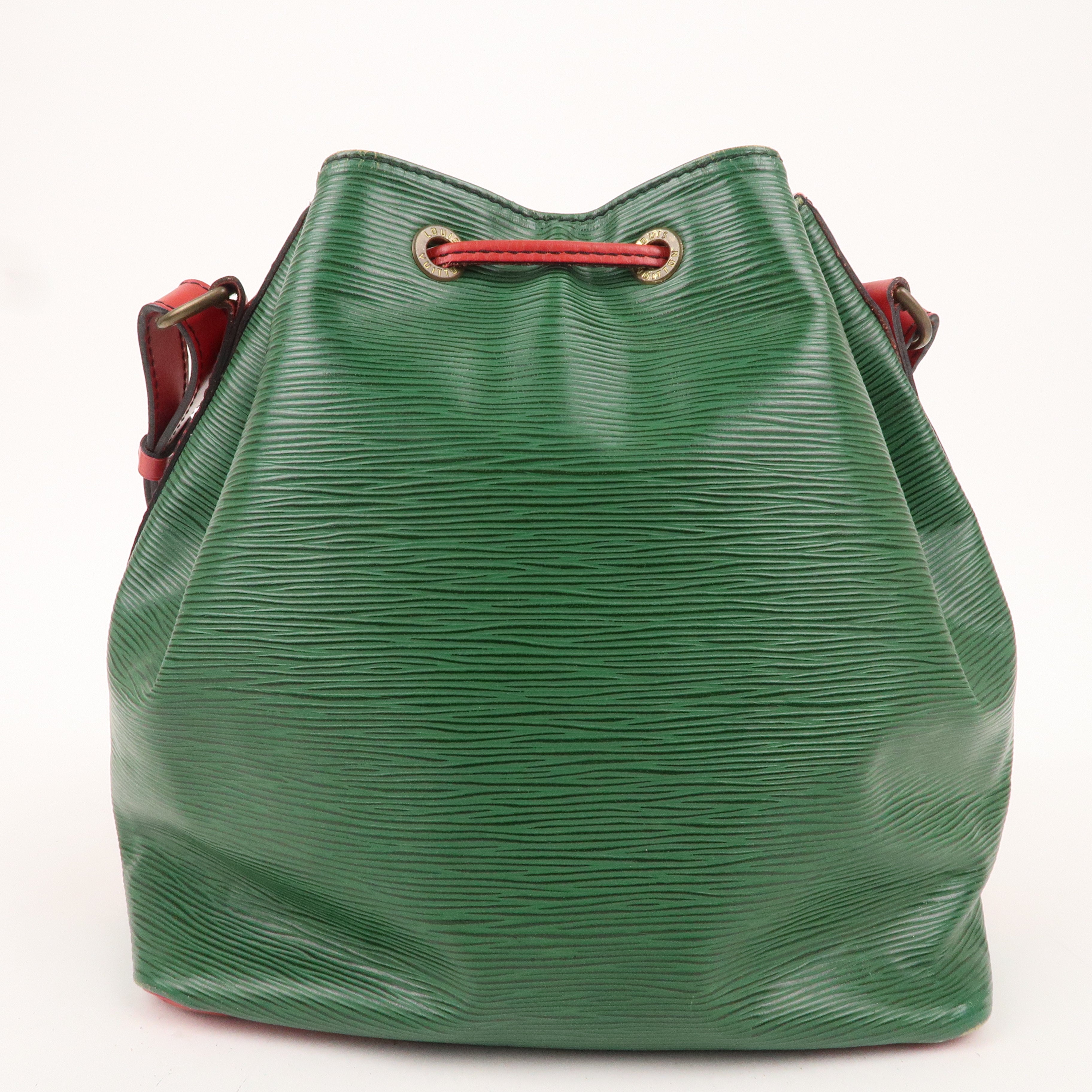 Louis Vuitton Epi Petit Noe Shoulder Bag Green Red M44147