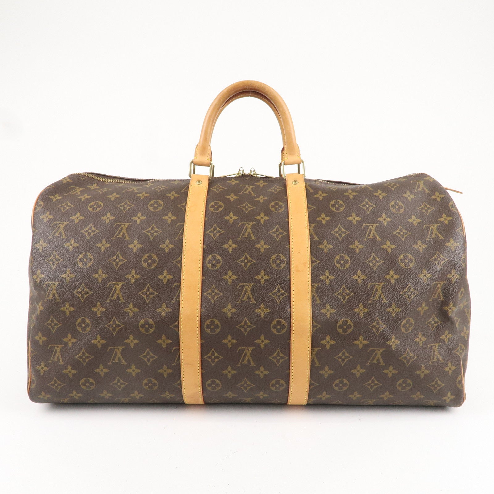 Louis Vuitton Monogram Keep All 55 Boston Bag Brown M41424