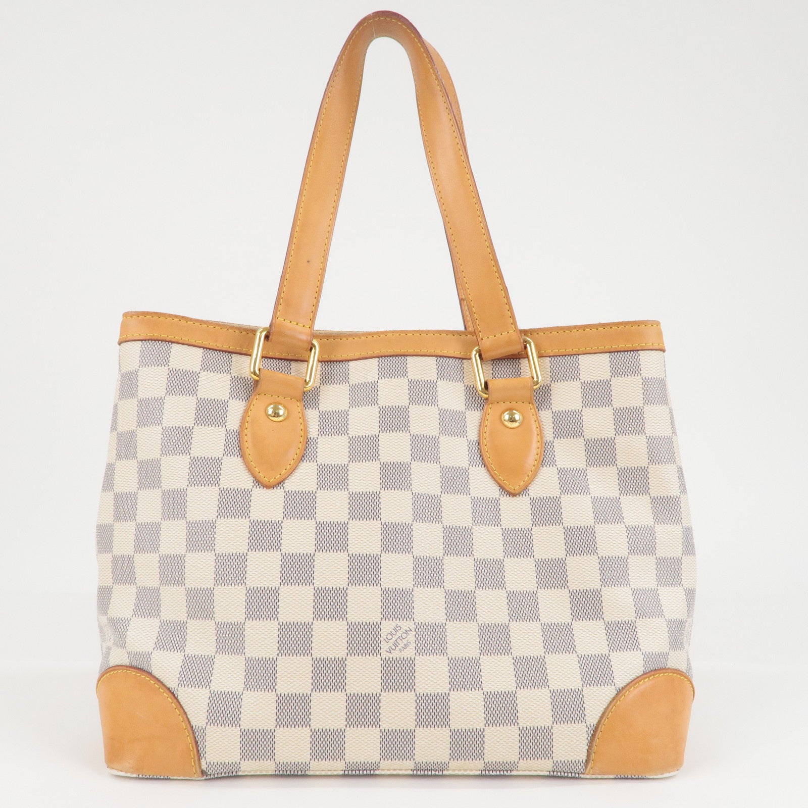 Louis Vuitton Damier Azur Hampstead PM Hand Bag Ivory N51207