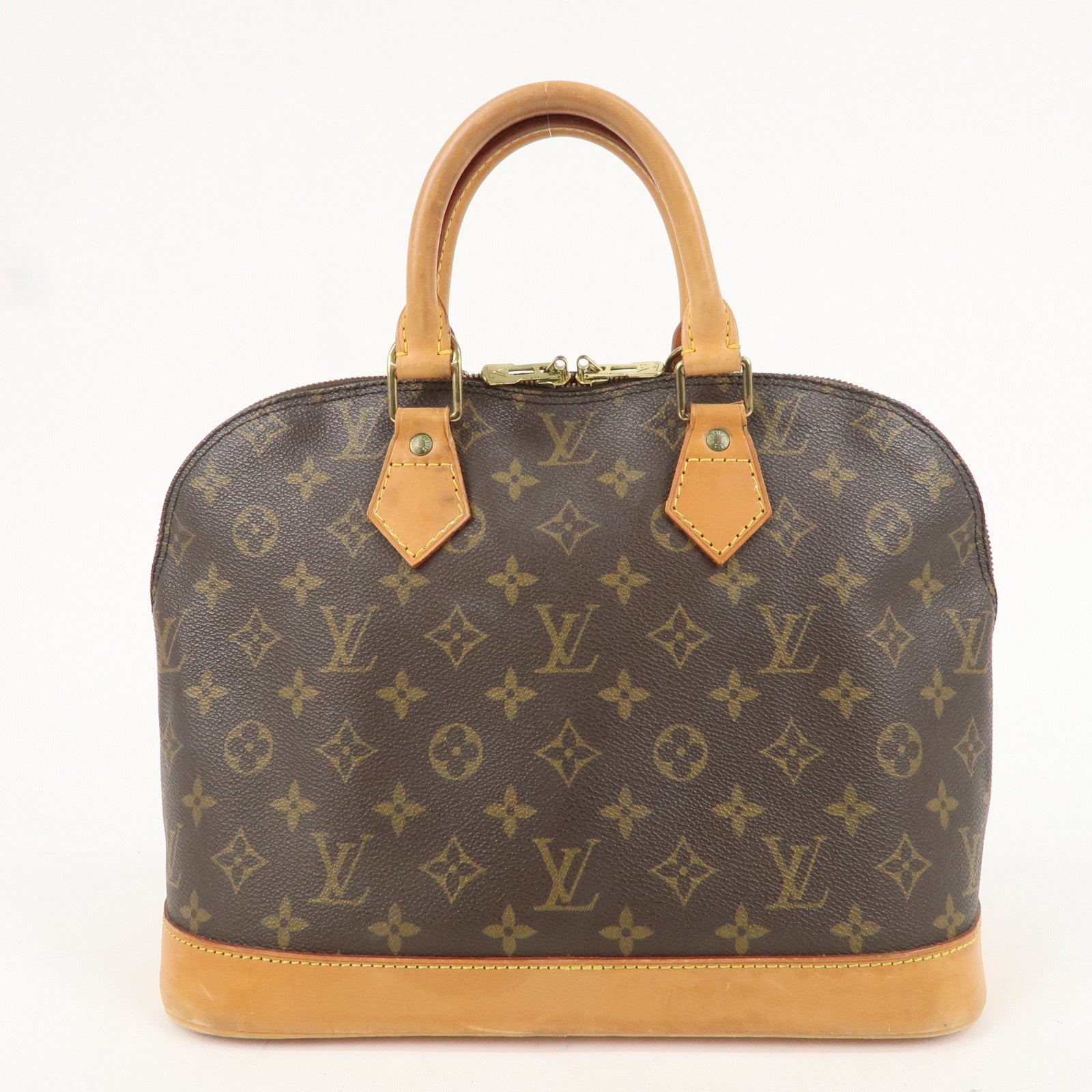 Louis Vuitton Monogram Alma Hand Bag Brown M51130